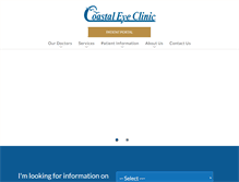 Tablet Screenshot of coastaleyeclinic.net